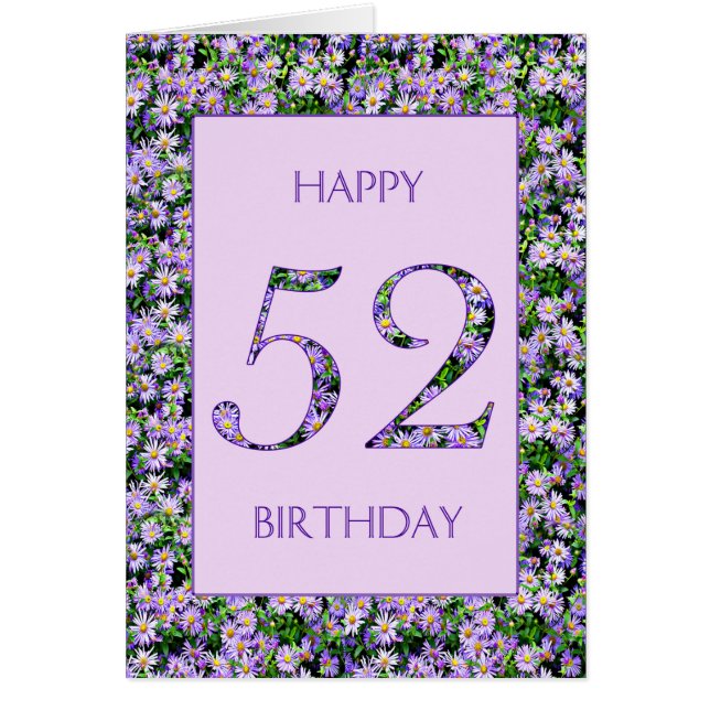 52. Geburtstag Lila Tageszeitung (Vorne)