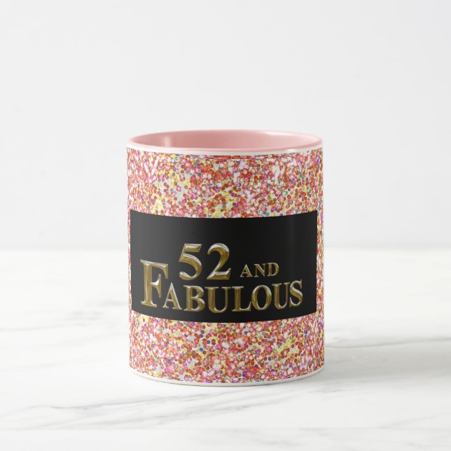 52. Geburtstag Tasse (Zentrum)