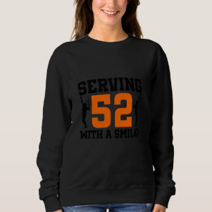 52. Geburtstag Tennis 52 Jahre Alter Tennisspieler Sweatshirt