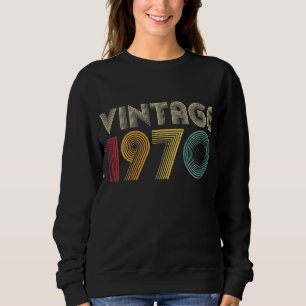 52. Geburtstag Vintag 1970 Klassische Männer Mama Sweatshirt
