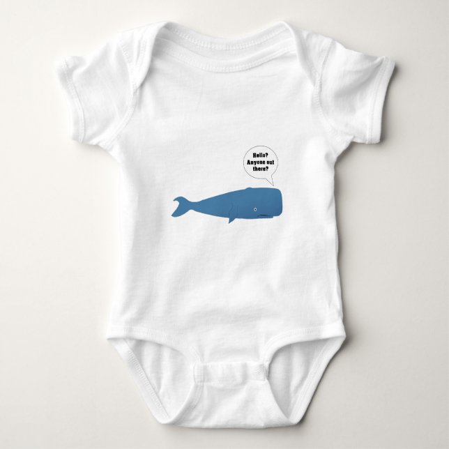 52 Hertz - der einsamste Wal in der Welt Baby Strampler (Vorderseite)