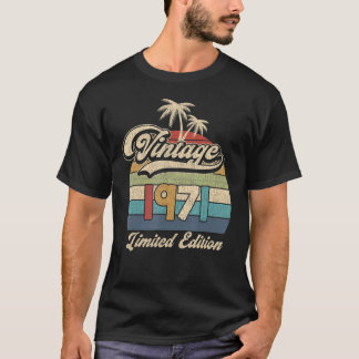 52 Jahre alt Vintag 1971 Limited Edition 52. Bir T-Shirt