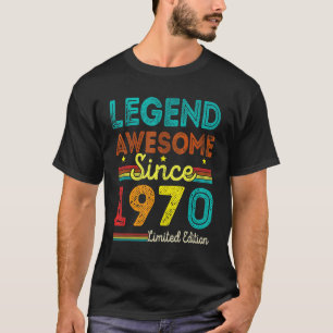 52 Jahre alte Vintage-Legende Toll seit 1970 52. T-Shirt