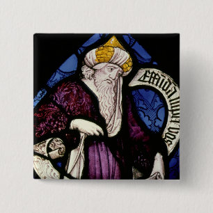 52: Roundel des Prophets Ezekiel, 15. Jahrhundert Button