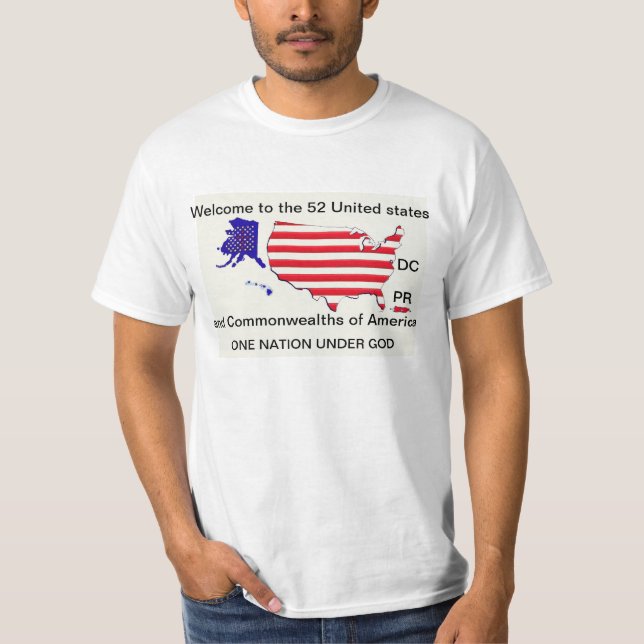 52 STAATEN UNTER GOTT-T - Shirt (Vorderseite)