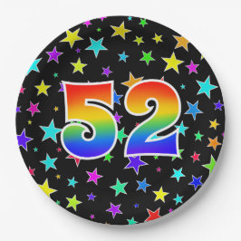 52. Veranstaltung: Bold, Fun, Colorful Rainbow 52 Pappteller