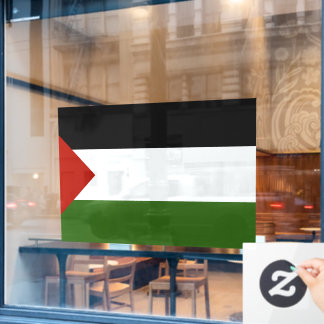 52" x 37.56" Palestine Flag Window Cling  Fensteraufkleber