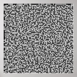 52x52 oder Kleineres Poster Maze2 Passen Sie das W