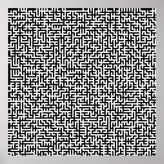 52x52 oder Kleineres Poster Maze2 Passen Sie das W (Vorne)