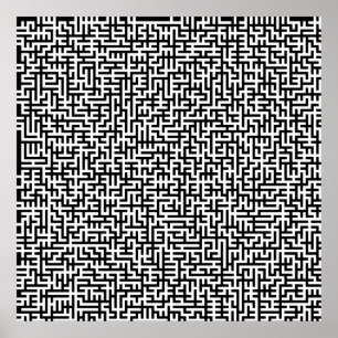 52x52 ou plus petite affiche Maze2 Customisez le b