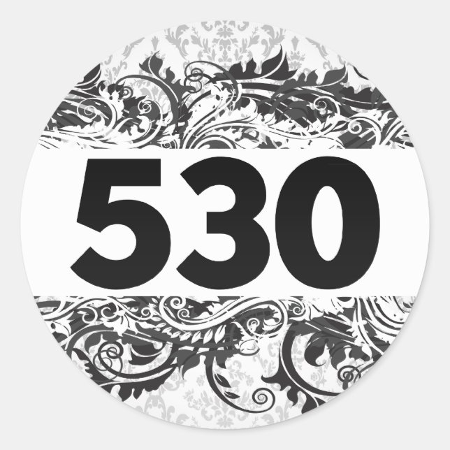 530 RUNDER AUFKLEBER (Vorderseite)