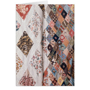 53 : Détail d'un édredon de patchwork fait par M
