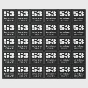 53. Geburtstag: Art Deco Inspiriert Look "53" & Na Geschenkpapier