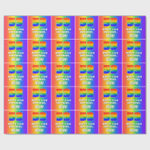 53. Geburtstag: Farbiges, lustiges Regenbogenmuste