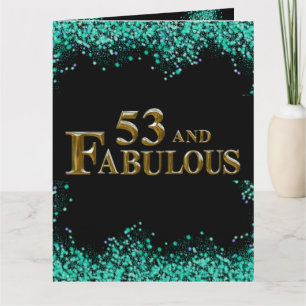 53. Geburtstag Karte
