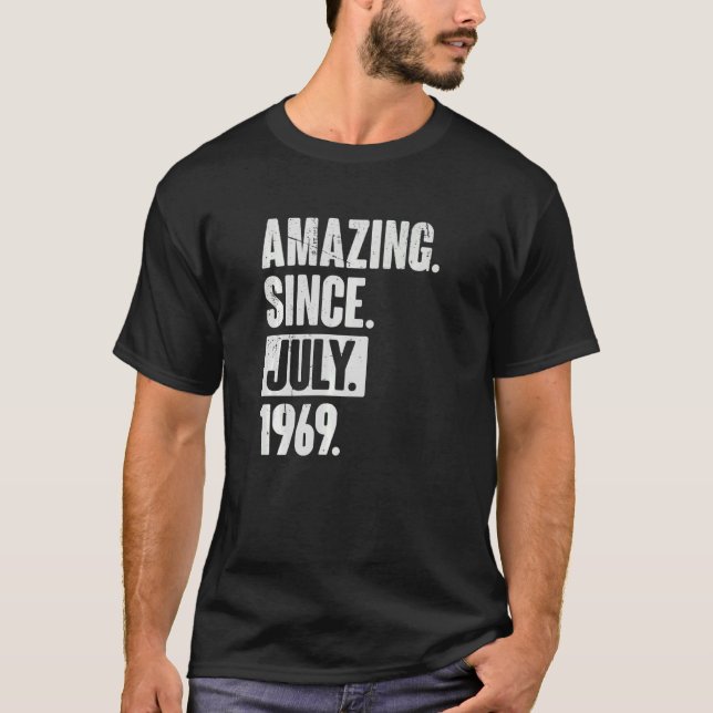53. Geburtstag Phantastisch seit Juli 1966 T-Shirt (Vorderseite)
