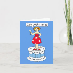 53. Geburtstag Spaß Karte