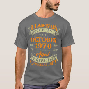 53. Geburtstagsgeschenke Legends Geboren im Oktobe T-Shirt