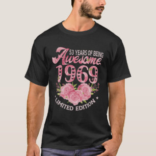 53-jähriges Pink Vintag 1969 Tagesgeschenk 53. Geb T-Shirt