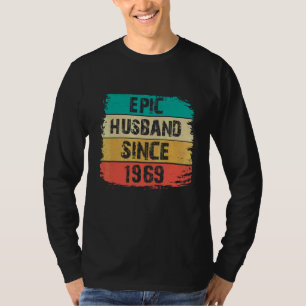 53. Wedding Anniversary Epic Husband Seit 1969 T-Shirt