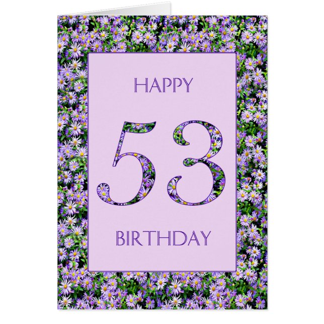 53e anniversaire de marguerites violettes (Devant)