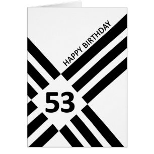 53e ligne noire diagonale conception Anniversaire