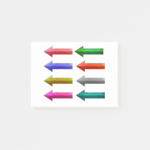 5424Farbige Pfeile Post-it Klebezettel