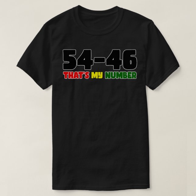 5446 das meine Nummer T-Shirt (Design vorne)