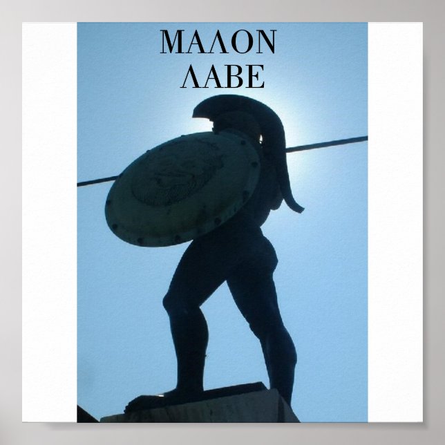 545_King_Leonidas_statue, MALON LABE Poster (Vorne)