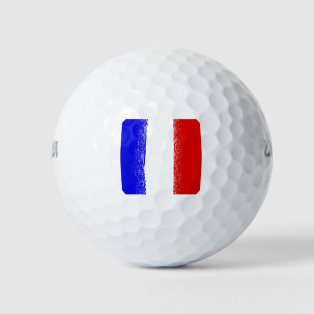 5469Flagge Frankreichs Golfball (Vorderseite)