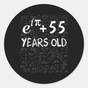 54. 54 Math Geek Euler Identity Runder Aufkleber