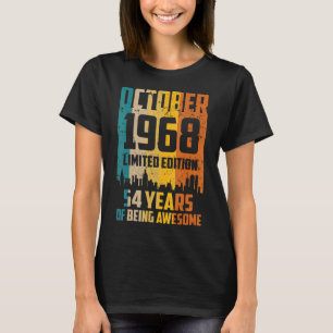 54. Geburtstag 54 Jahre Phantastisch seit Oktober  T-Shirt