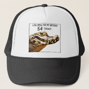 54. Geburtstag Alligator Lächeln Truckerkappe