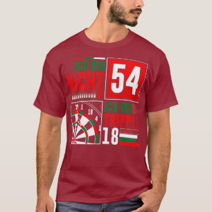 54. Geburtstag Darts Funny Sprichwort Darts Redewe T-Shirt