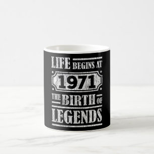54 Jahre alt 1971 Geburt der Legende 54. Geburtsta Kaffeetasse