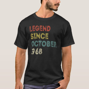 54 Jahre alte Legende seit Oktober 1968 54. Geburt T-Shirt