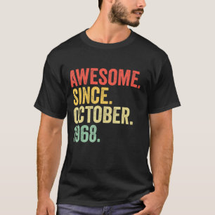 54 Jahre Phantastisch seit Oktober 1968 54. Geburt T-Shirt