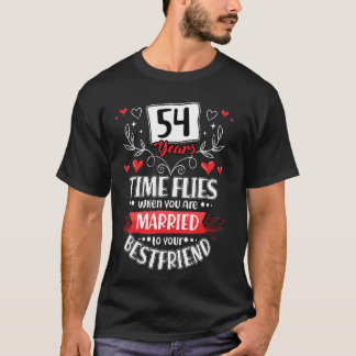 54 Jahre Verheiratet zum besten Freund 54. Hochzei T-Shirt
