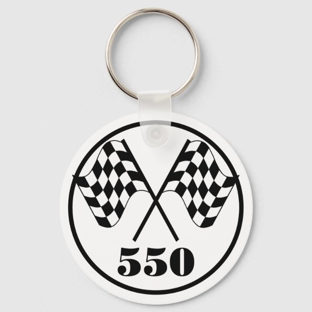 550 Markierte Flaggen Schlüsselanhänger (Vorderseite)