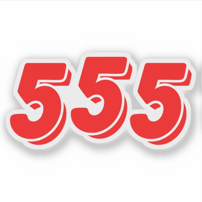 555 AUFKLEBER (Vorderseite)