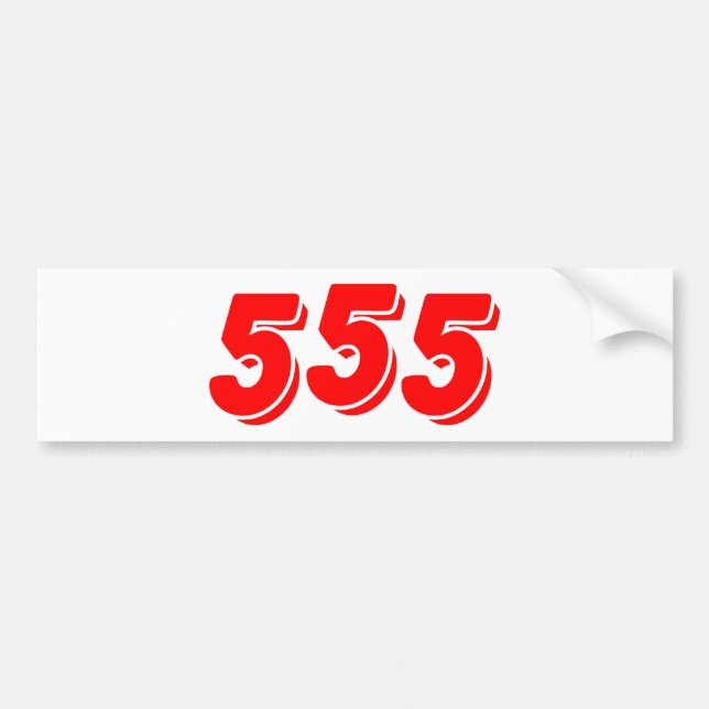 555 AUTOAUFKLEBER (Vorne)