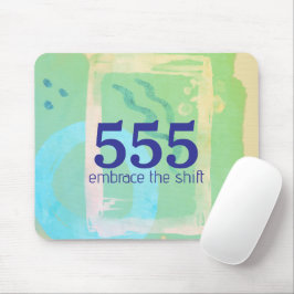 555 Engel Zahlen wandeln hohe Vibes um Mousepad