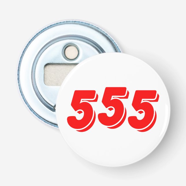 555 FLASCHENÖFFNER (Vorderseite)