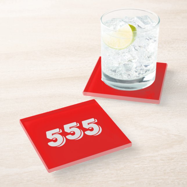 555 GLASUNTERSETZER (Schrägansicht)