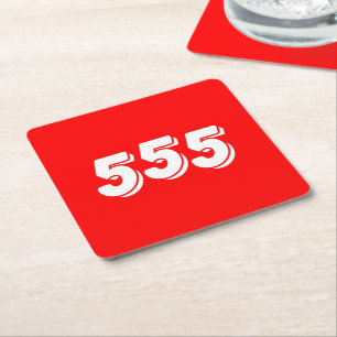 555 RECHTECKIGER PAPPUNTERSETZER