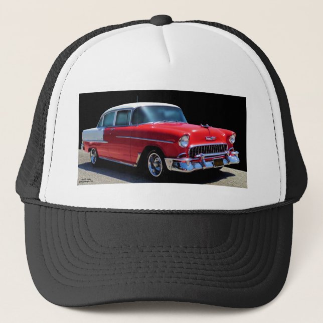 '55 CHEVY BEL AIR TRUCKERKAPPE (Vorderseite)