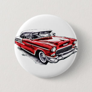 55 Chevy Button