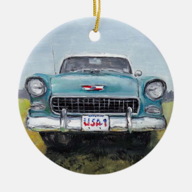 '55 Chevy Car Art Ornament (Vorne)