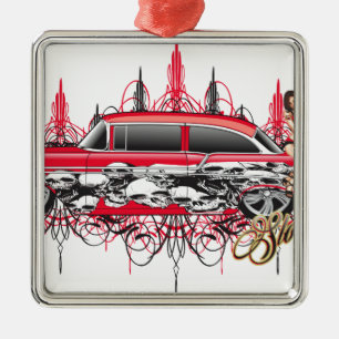 55 chevy car.jpg silbernes ornament