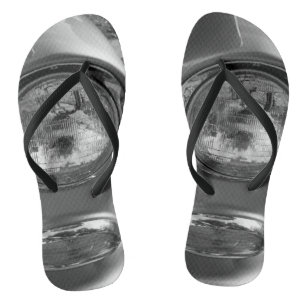 55 Chevy Headlight Graustufen Flip Flops